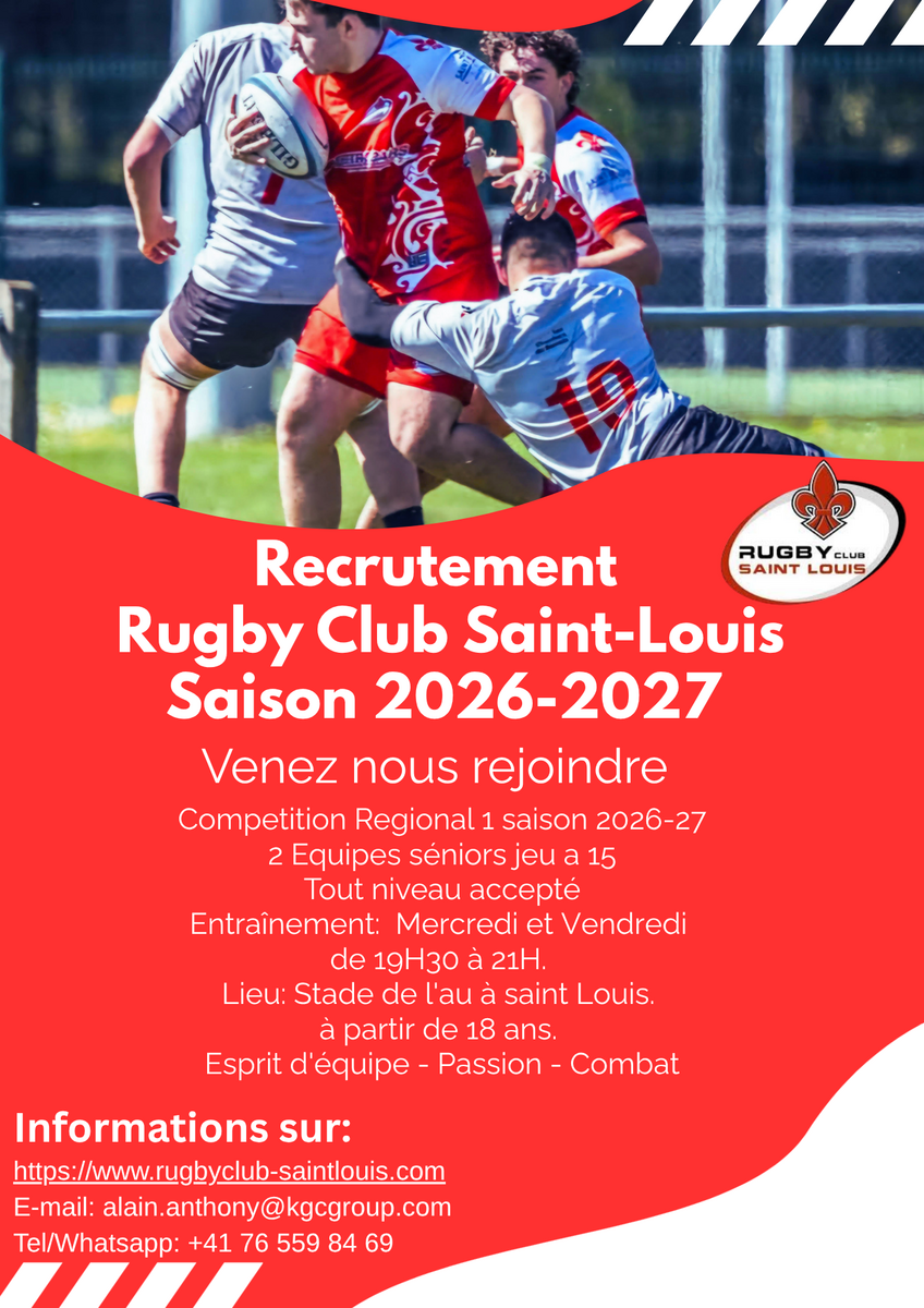 RECRUTEMENT SENIORS SAISON 2026-2027
