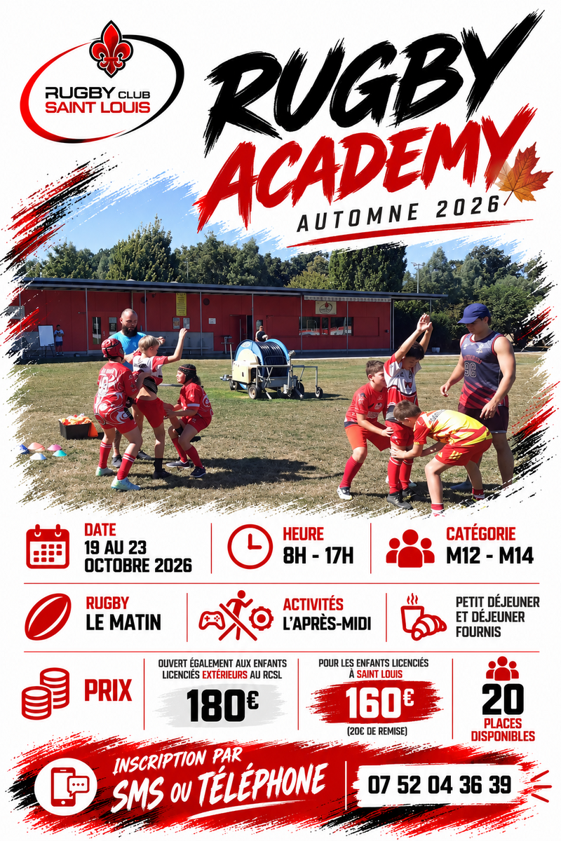 RUGBY ACADEMY AUTOMNE 2026