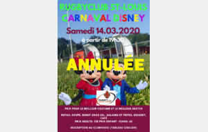 SOIREE CARNAVAL &quot;DISNEY&quot; - ANNULÉE