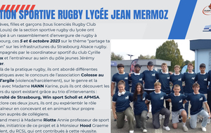 Section Sportive Rugby Lycée Jean Mermoz