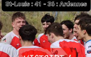 M19 : RC Saint-Louis vs Ardennes Rugby : 41-36