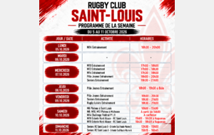 PROGRAMME SEMAINE 05 AU 11.10.2026
