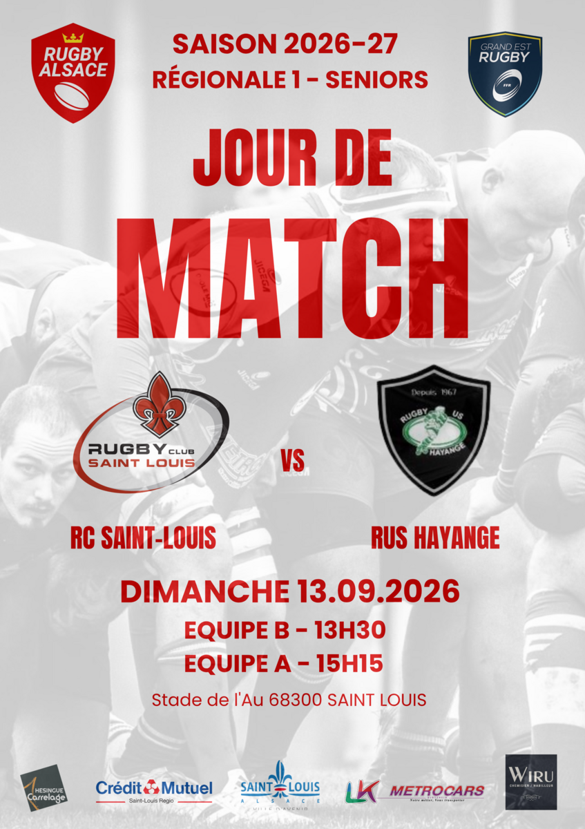 RC SAINT LOUIS B - RUS HAYANGE B