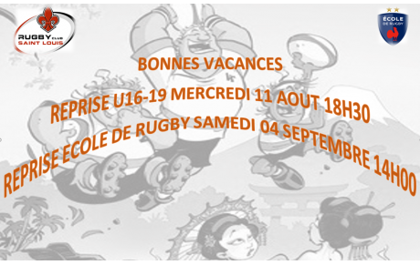 BONNES VACANCES