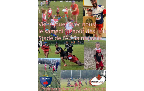 RENTRÉE ECOLE DE RUGBY