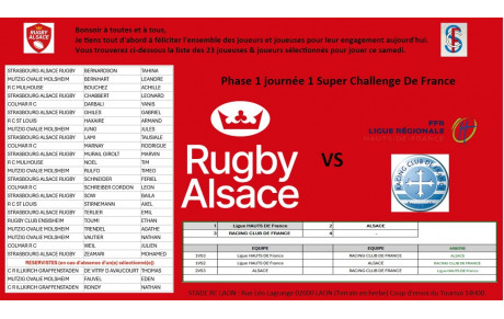 RC SAINT LOUIS M14 - SELECTION SUPER CHALLENGE