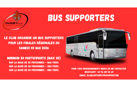 BUS SUPPORTERS POUR LES FINALES