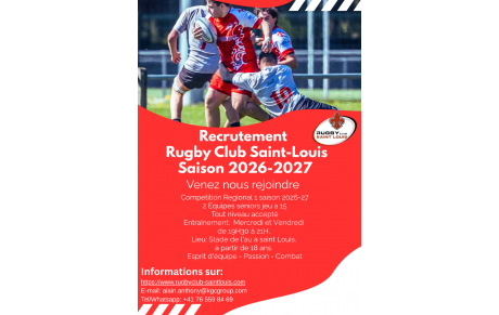 RECRUTEMENT SENIORS SAISON 2026-2027