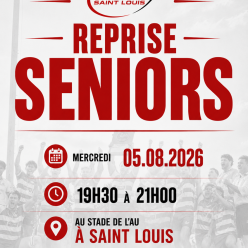 REPRISE SENIORS SAISON 2026-2027
