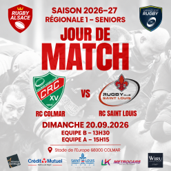 RC Colmar A - RC Saint Louis A